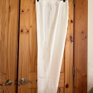 Jones Studio casual/ dressy white straight leg pant